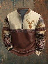 Herren Vintage Western Langarm Sweatshirt